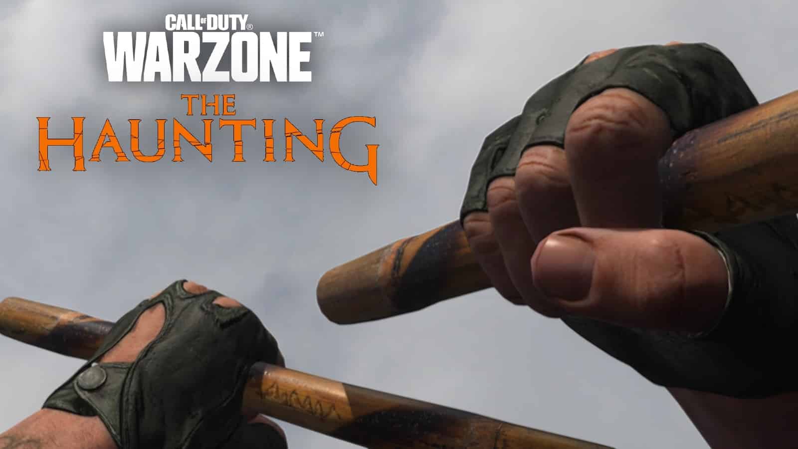 Warzone Kali Sticks with Warzone and The Haunting logo