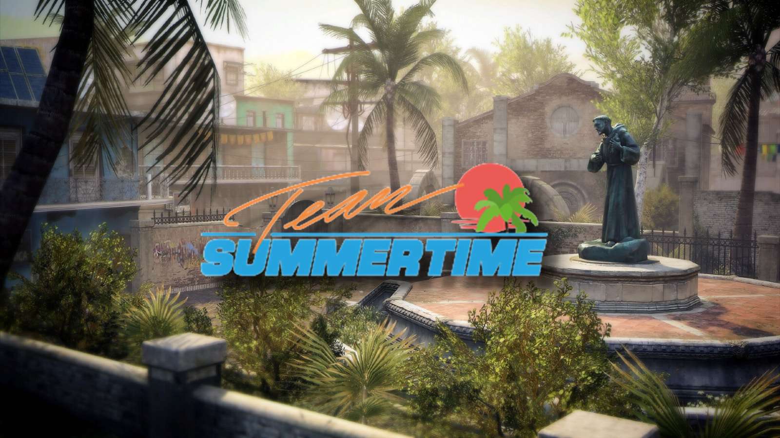 TST Black Ops 2 Throwback tournament logo placed over Slums map