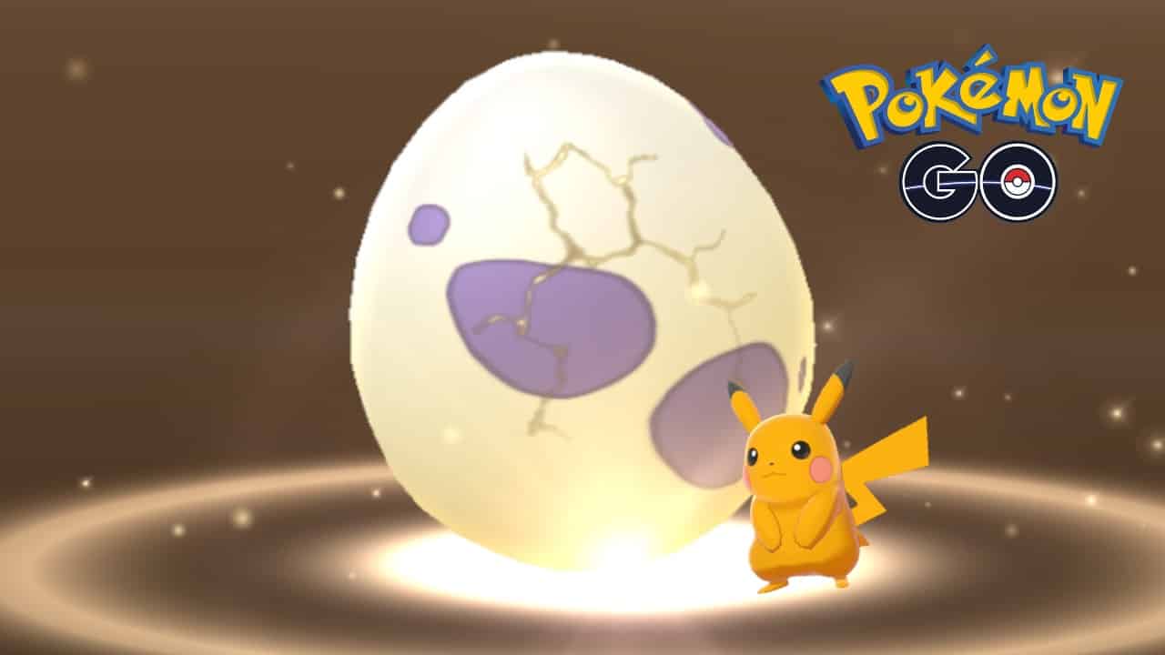 pokemon go egg hatching with pikachu