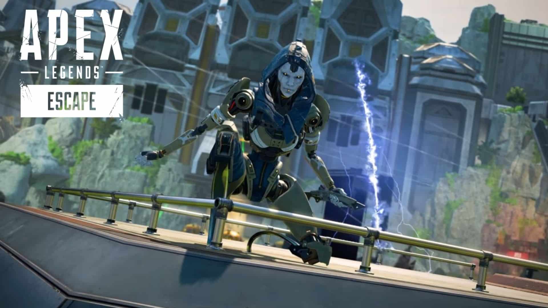 Apex Legends Ash character on Storm Point map