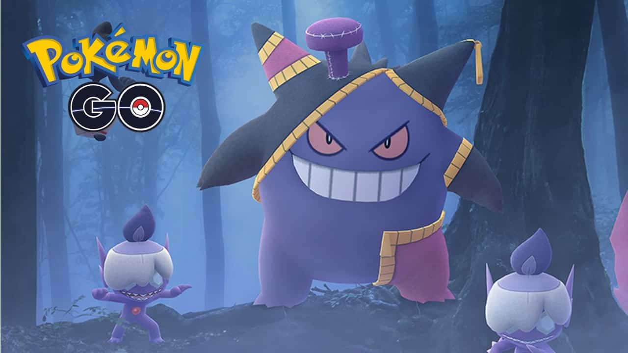 pokemon go halloween with gengar