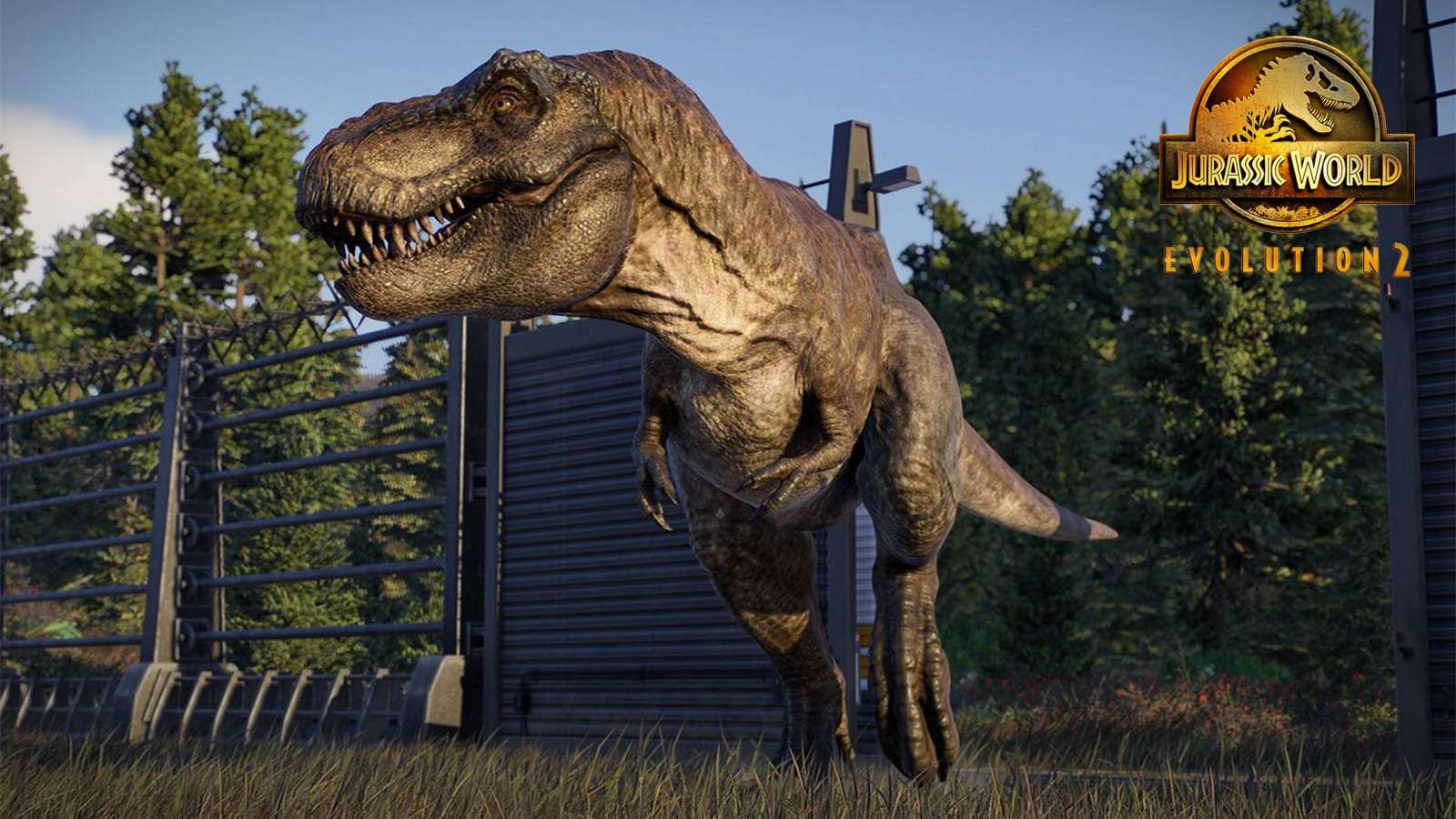 A Tyrannosaurus Rex in Jurassic World Evolution 2