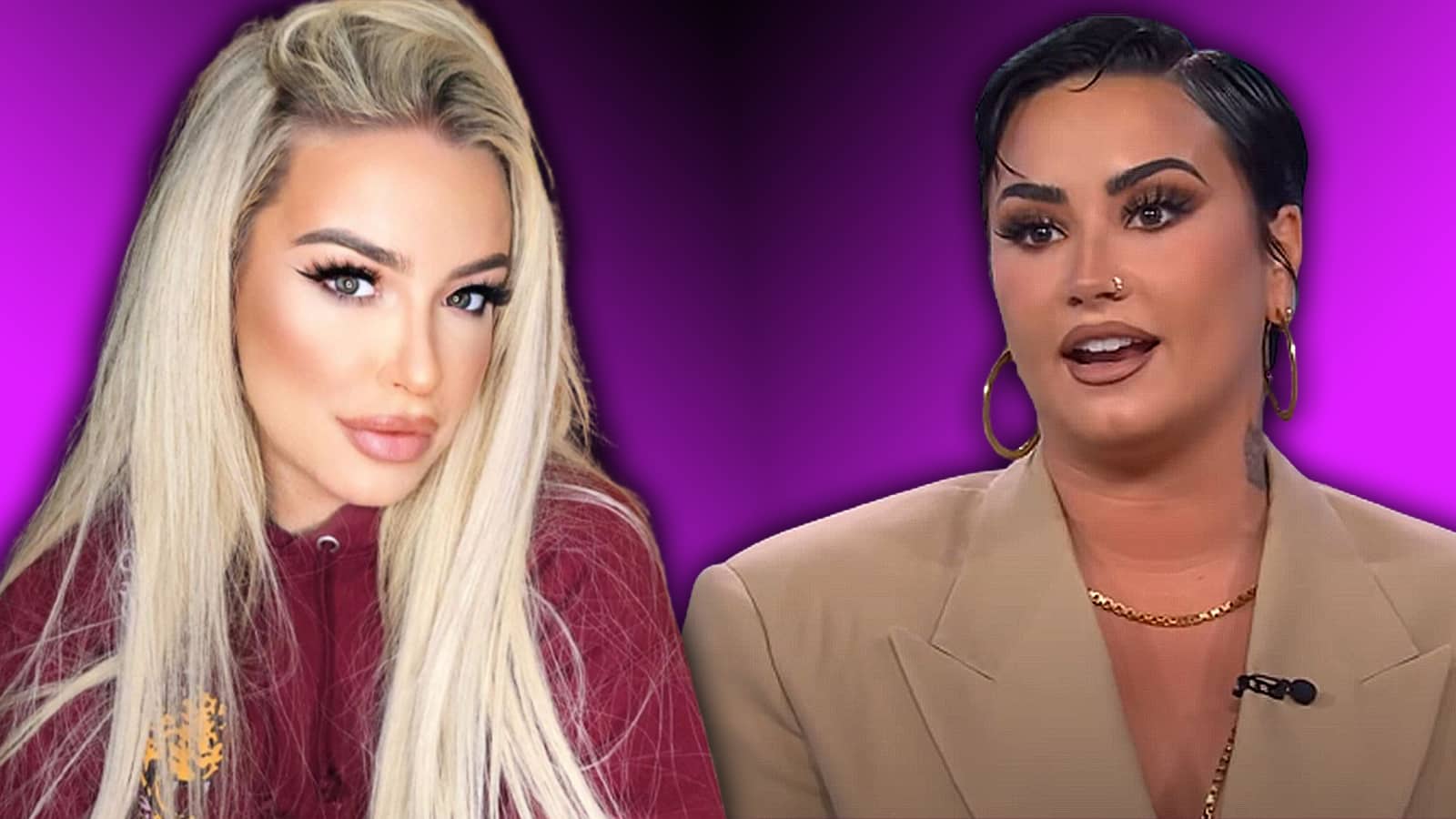 Tana Mongeau seen leaving party with Demi Lovato