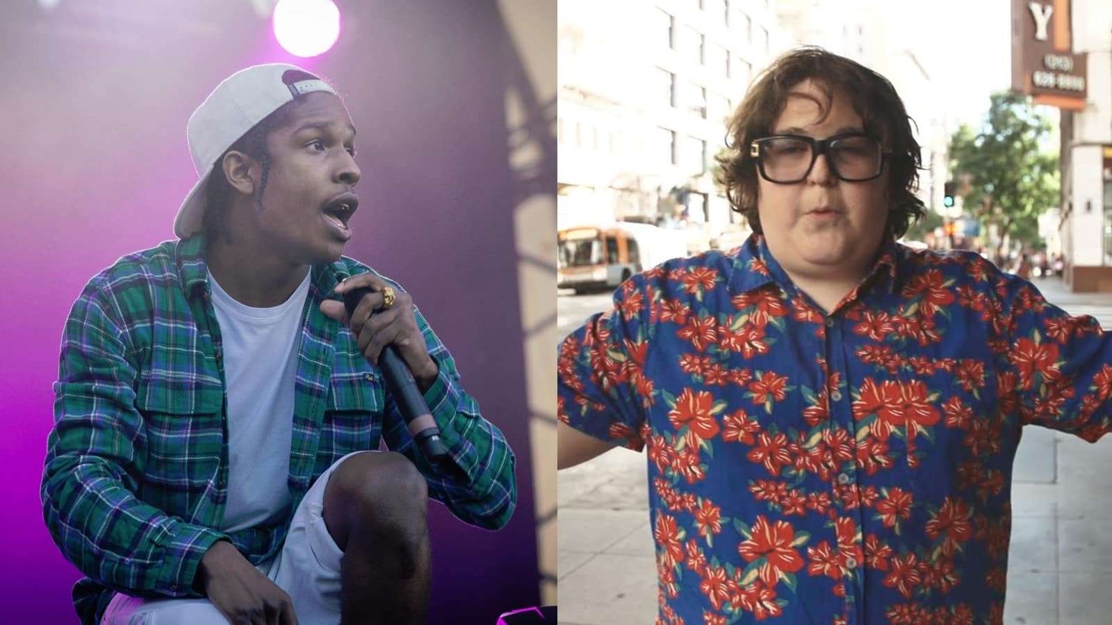 ASAP Rocky and Andy Milonakis