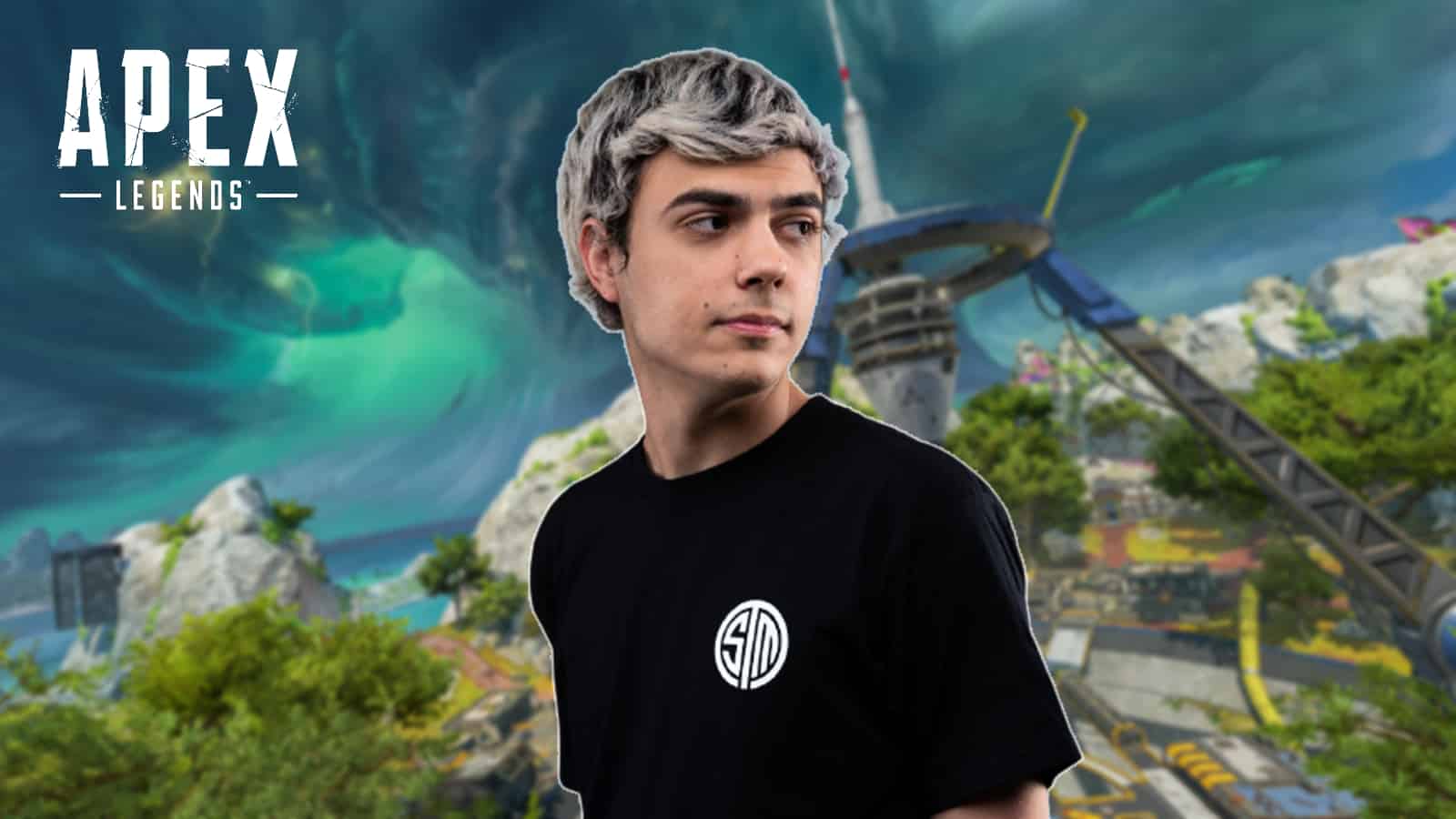 ImperialHal Apex Legends pro in front of Storm Point background