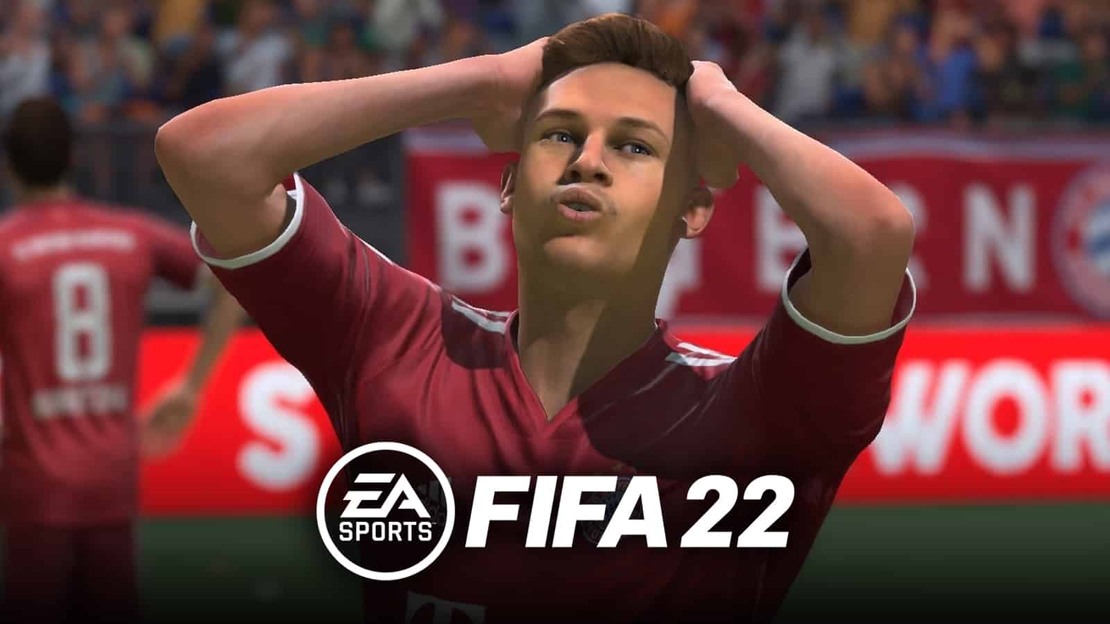 Joshua Kimmich with hands in air in FIFA 22
