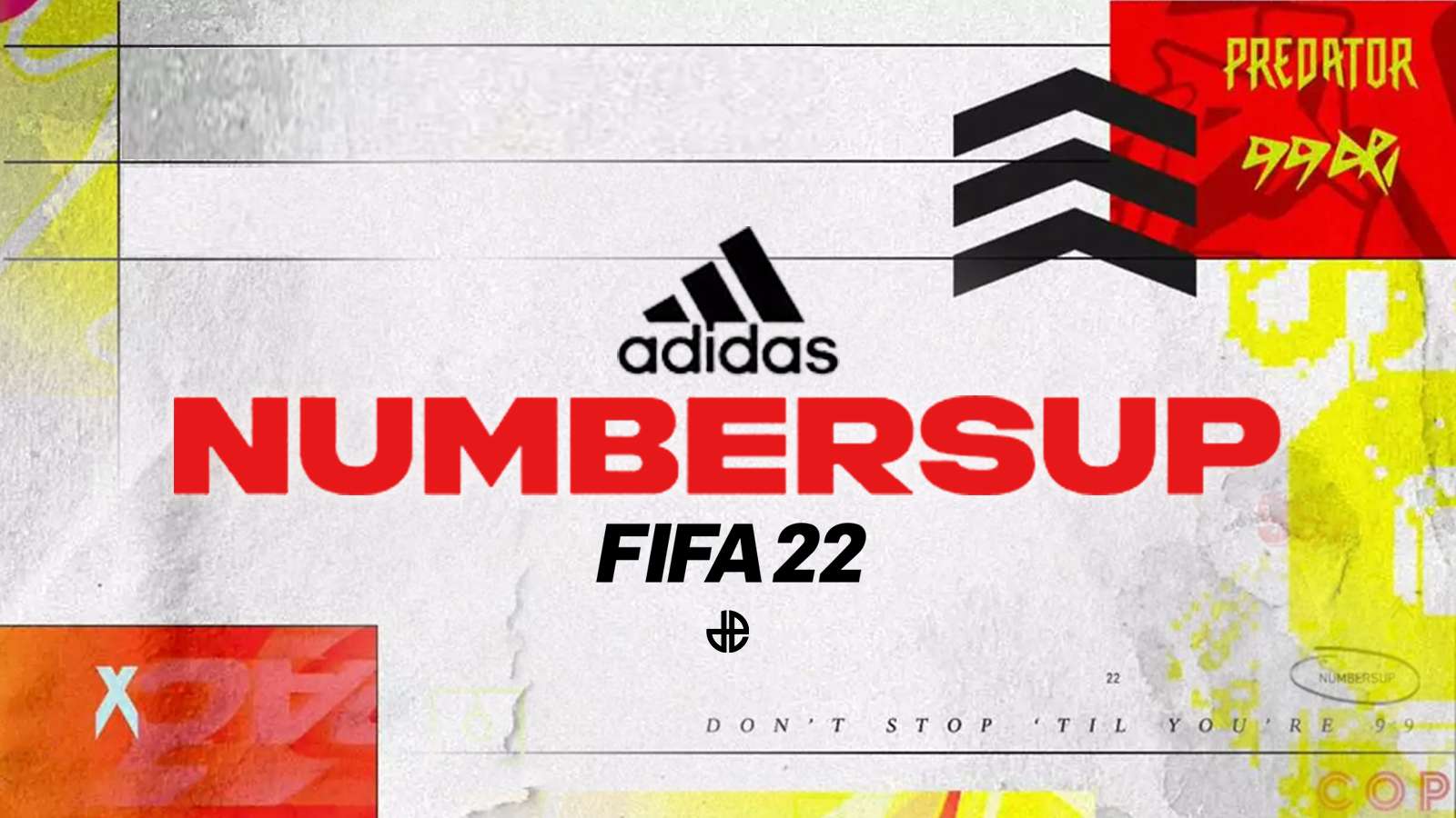 FIFA 22 Numbers Up Adidas 99 promo loading screen.