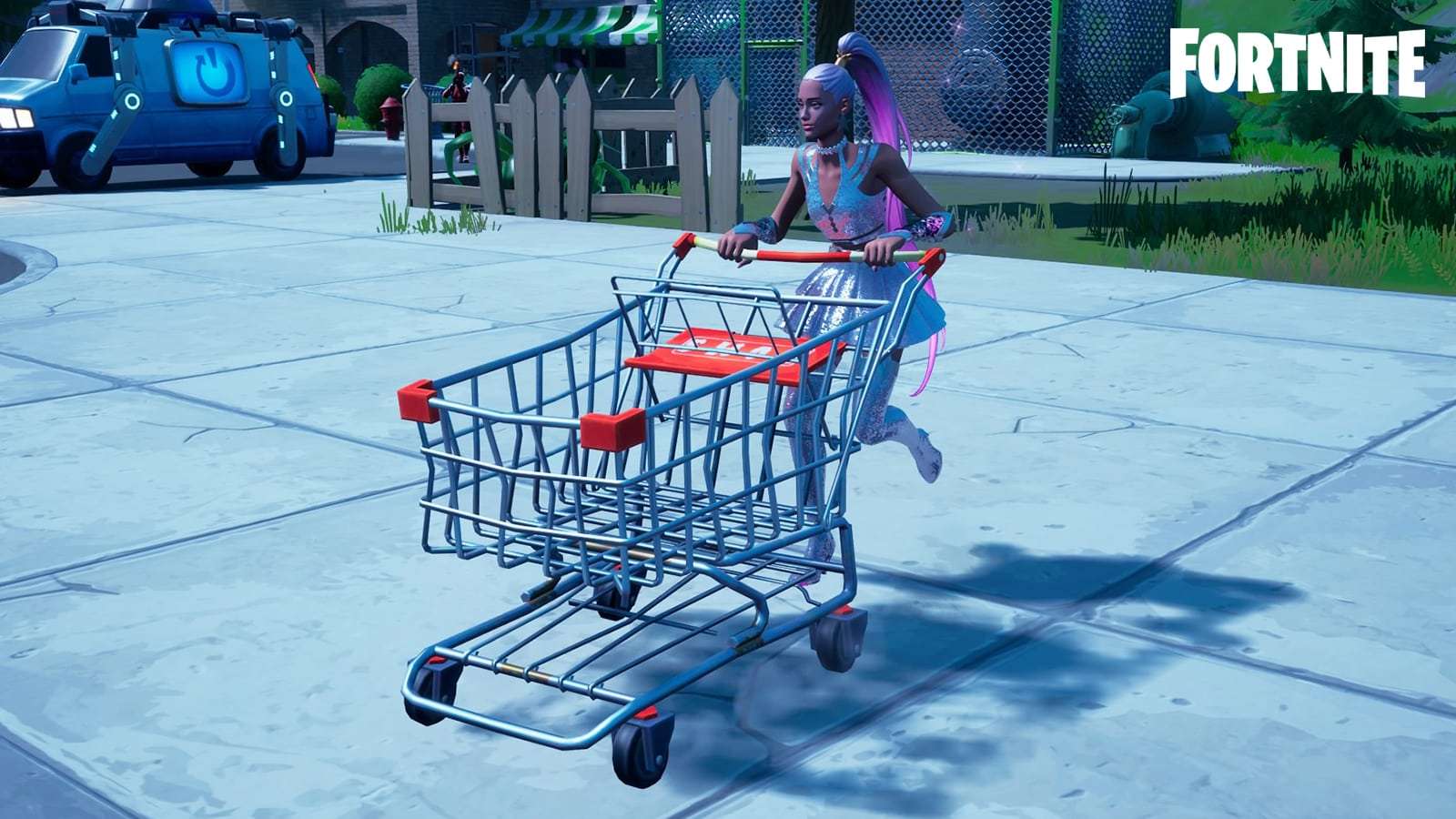 A Shopping Cart in Fortnite Season OG