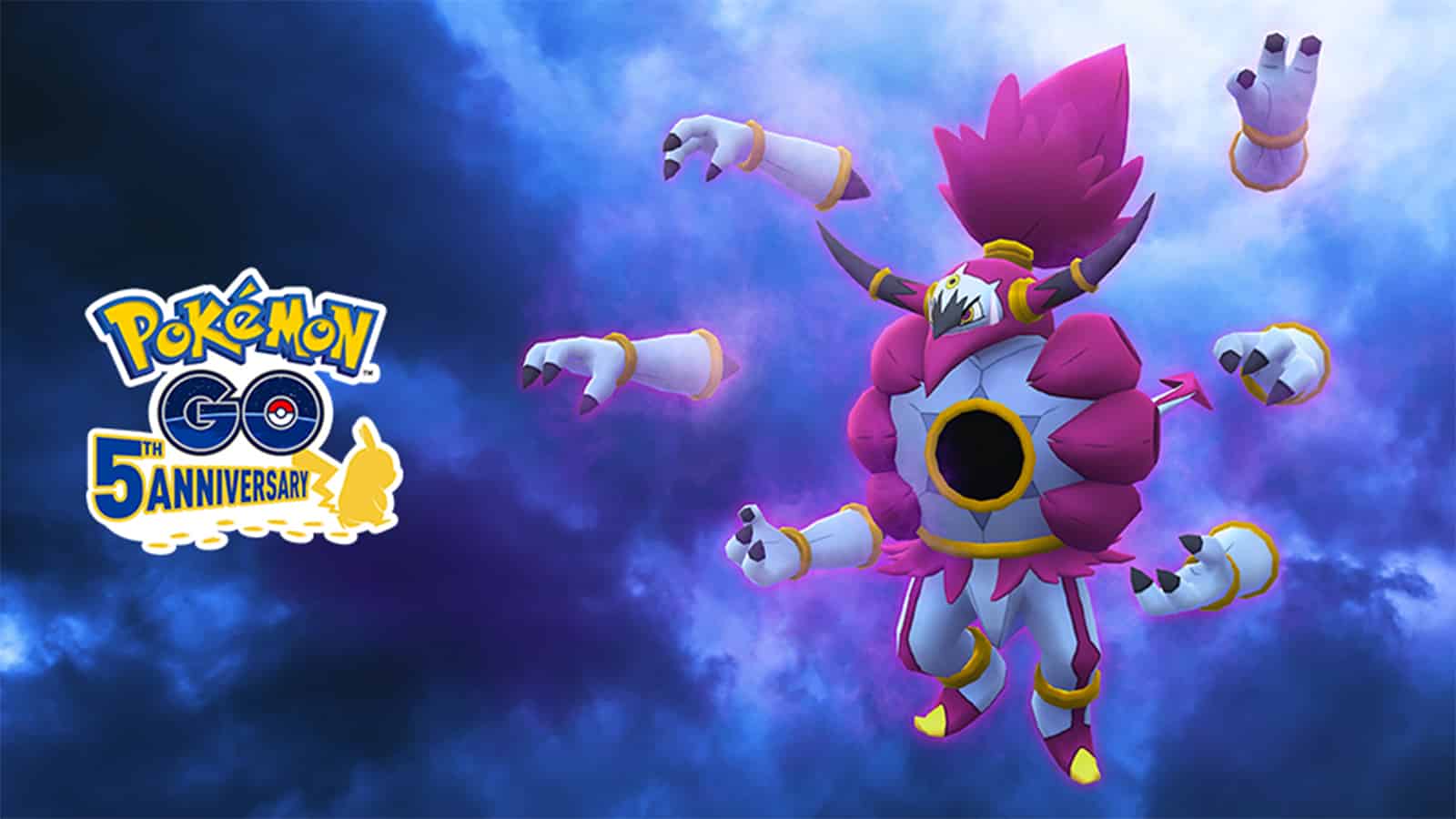 Hoopa Unbound appearing in Pokemon Go