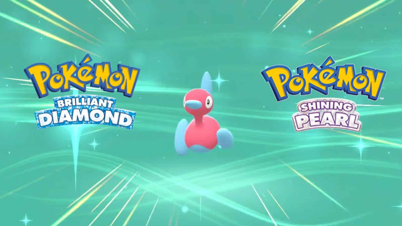 Porygon's evolution screen in Pokemon Brilliant Diamond and Shining Pearl