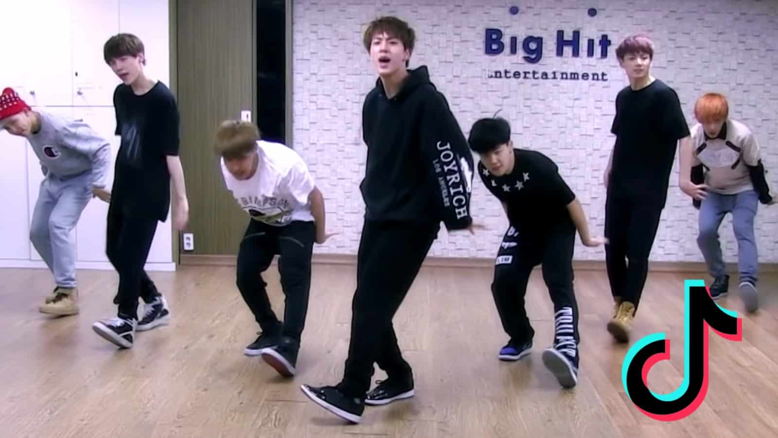 BTS dance in a studio