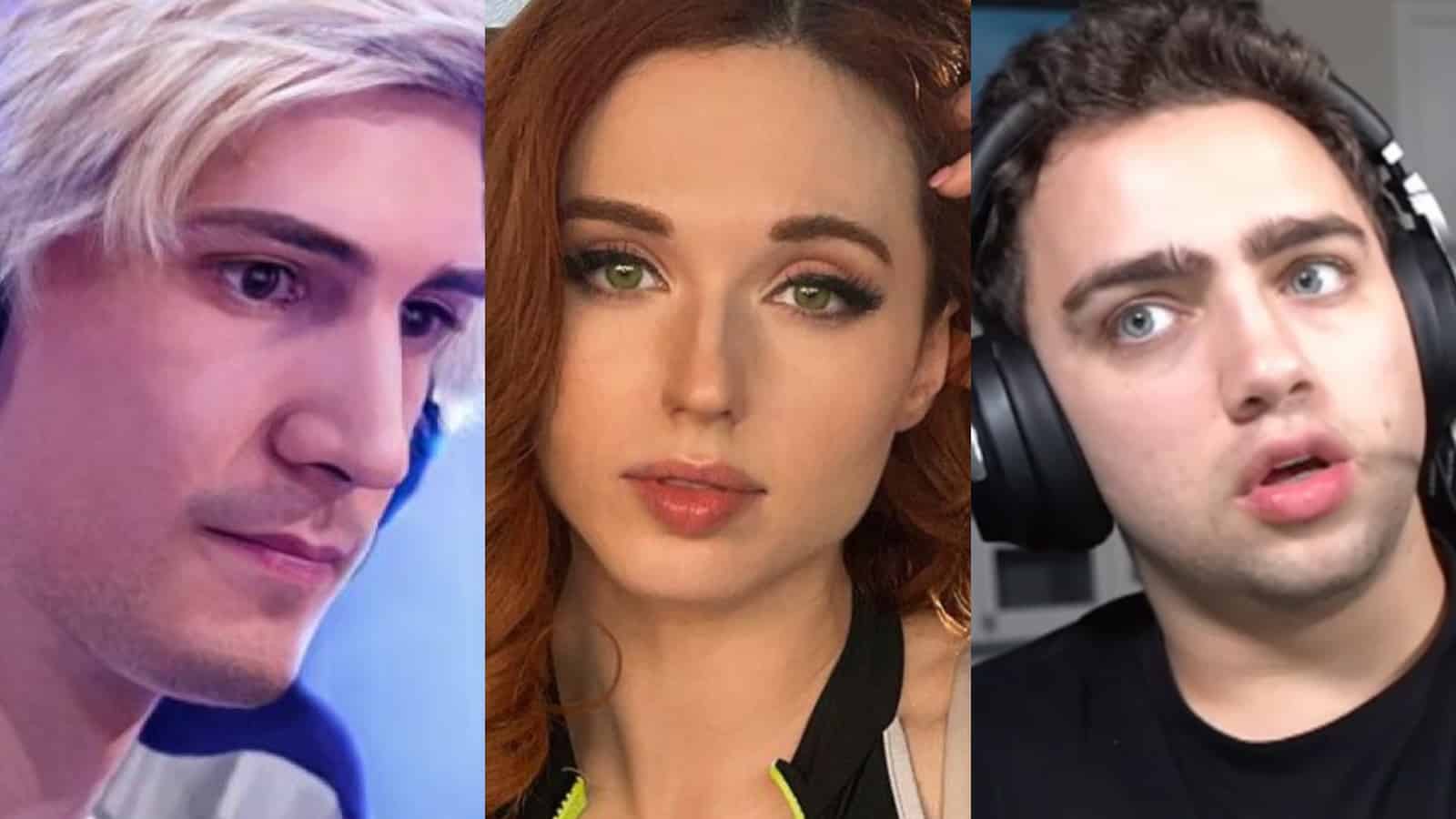 Amouranth with xQc and Mizkif