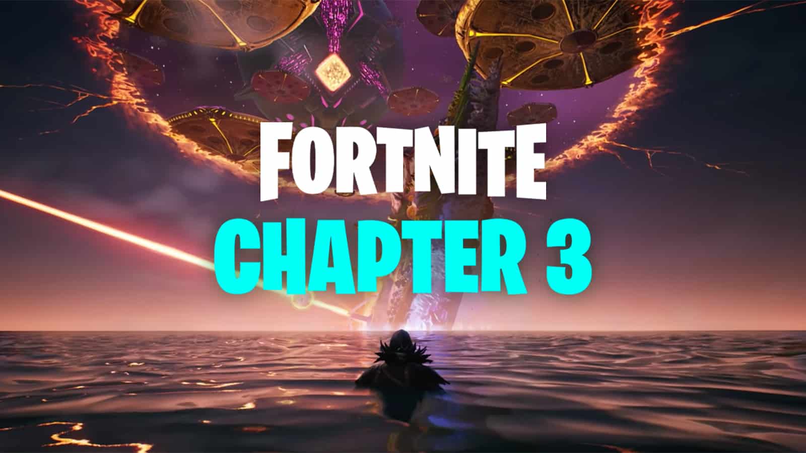 The Fortnite Chapter 3 logo on a loading screen