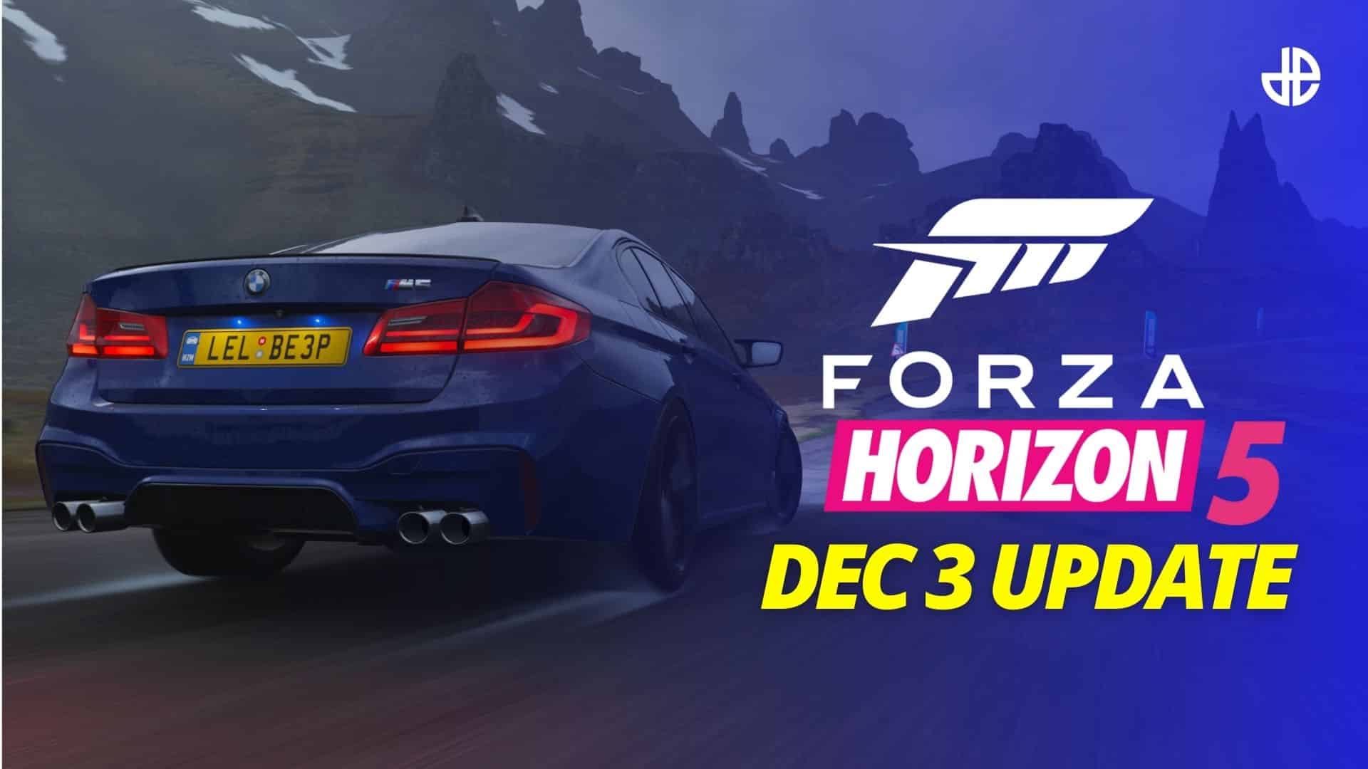 Forza horizon 5 update december 3