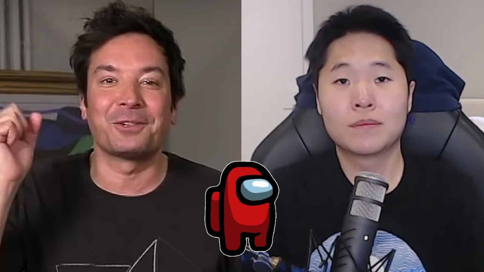 Jimmy Fallon and Disguised Toast with Among Us character