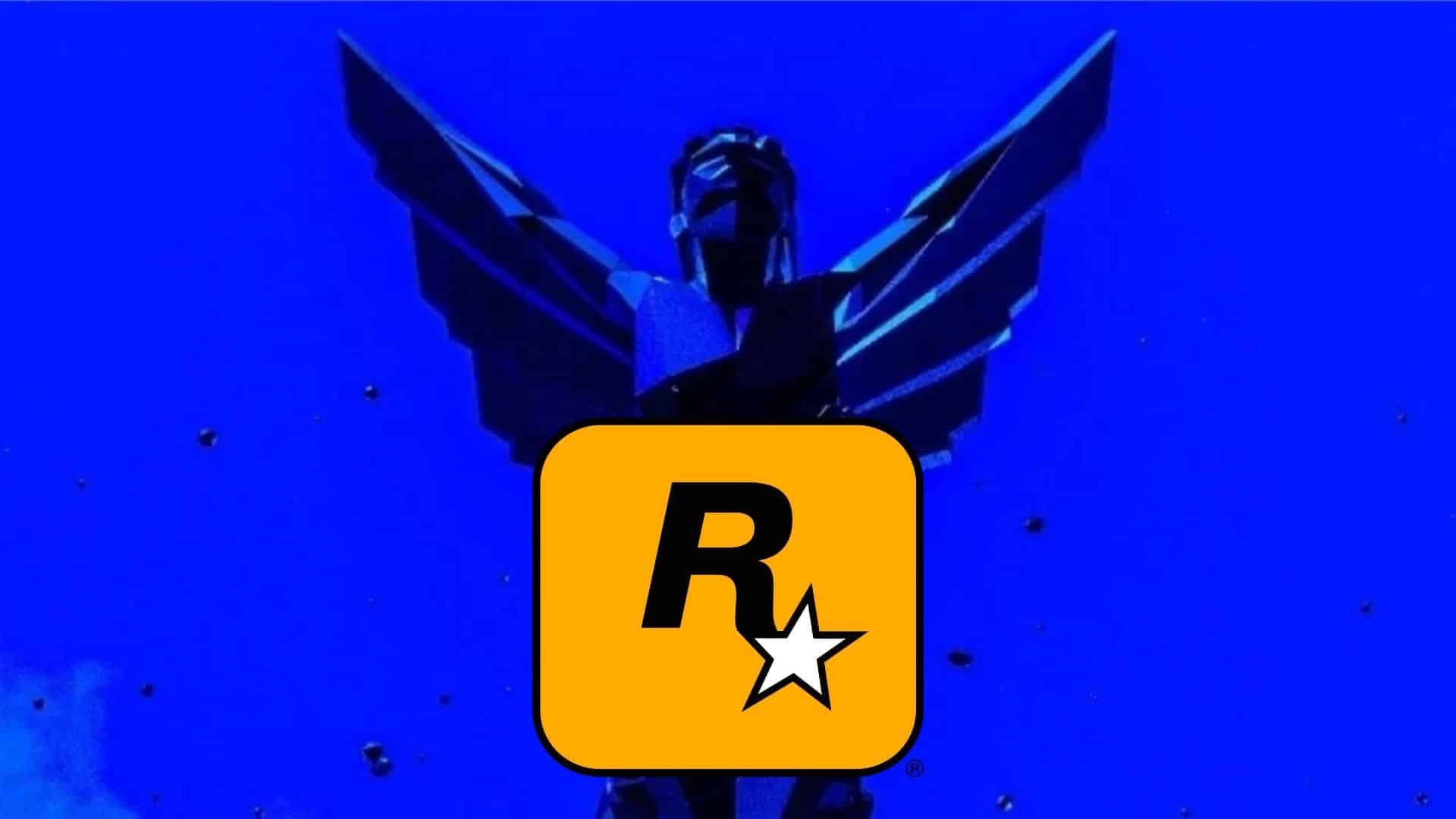 rockstar logo on game awards trophy