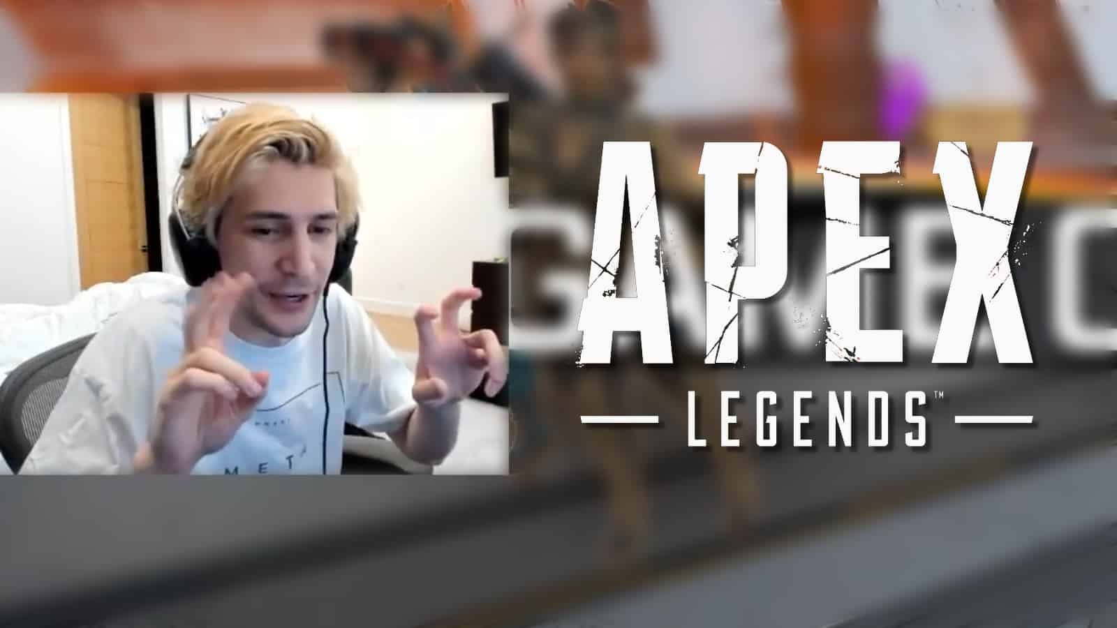 xqc playing apex legends