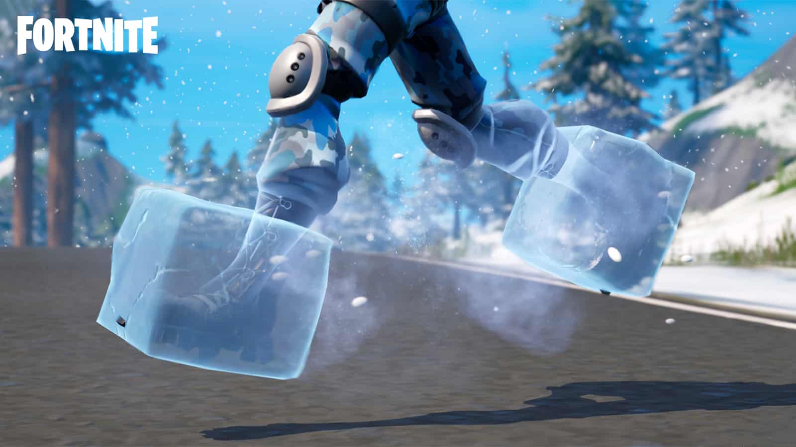 A Fortnite player with Icy Feet