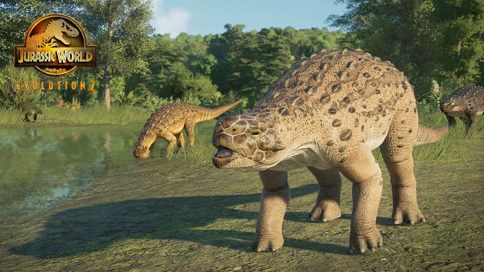 A screenshot of the Minmi dinosaur in Jurassic World Evolution 2 Early Crustaceous DLC
