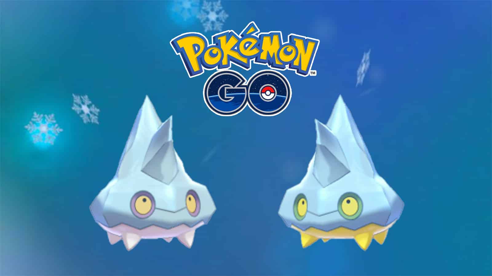 Bergmite and Shiny Bergmite after being caught in Pokemon Go