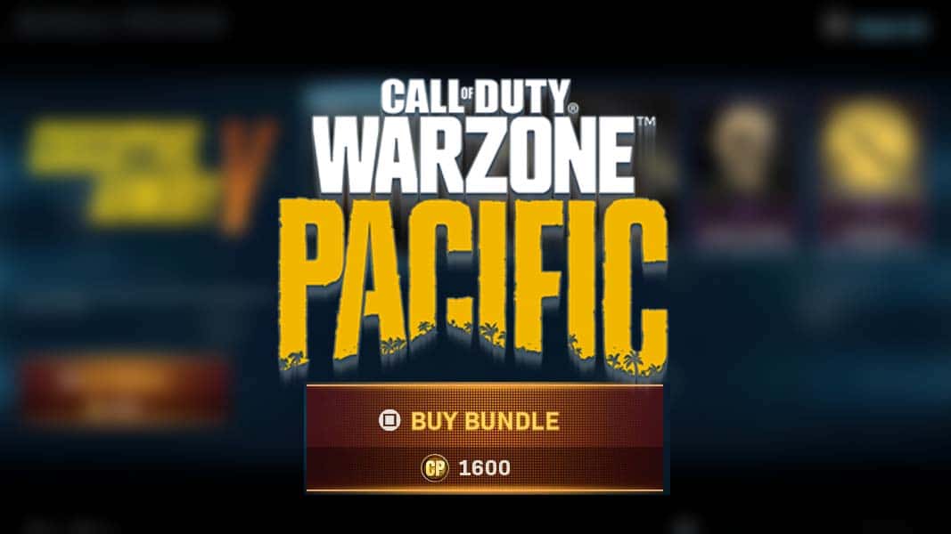 Warzone Pacific Store with Bundle Option