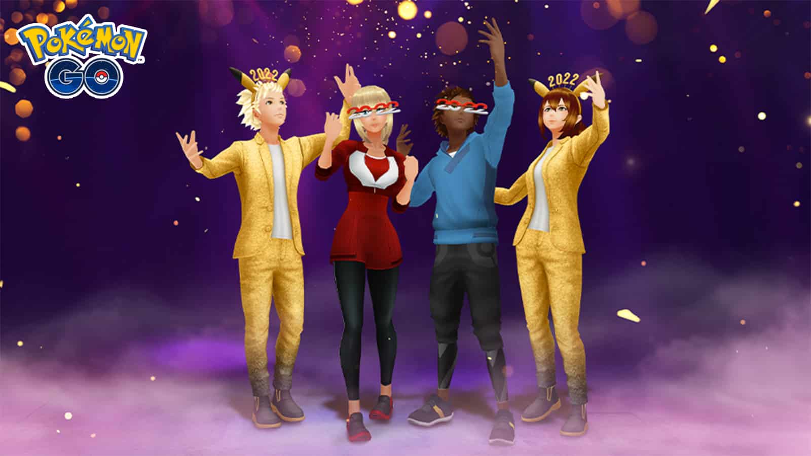 Trainers celebrating the New Year's 2022 event Timed Research tasks and rewards