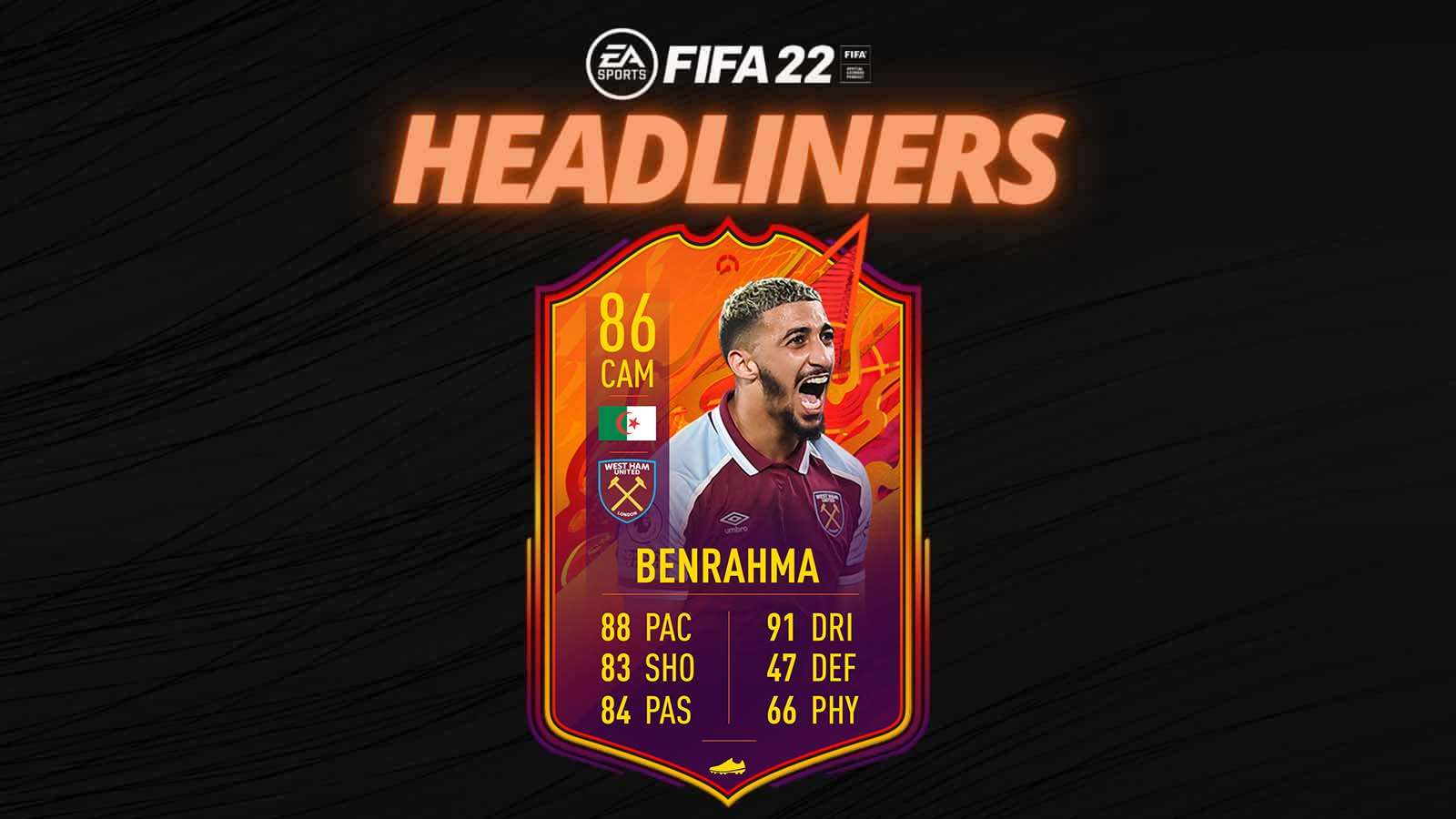 FIFA 22 Headliners Benrahma