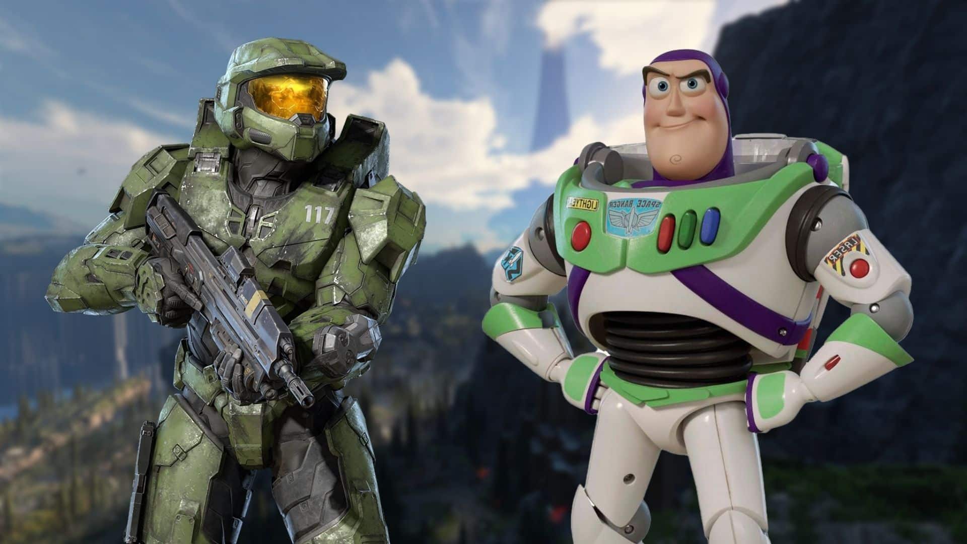 master chief and buzz lightyear