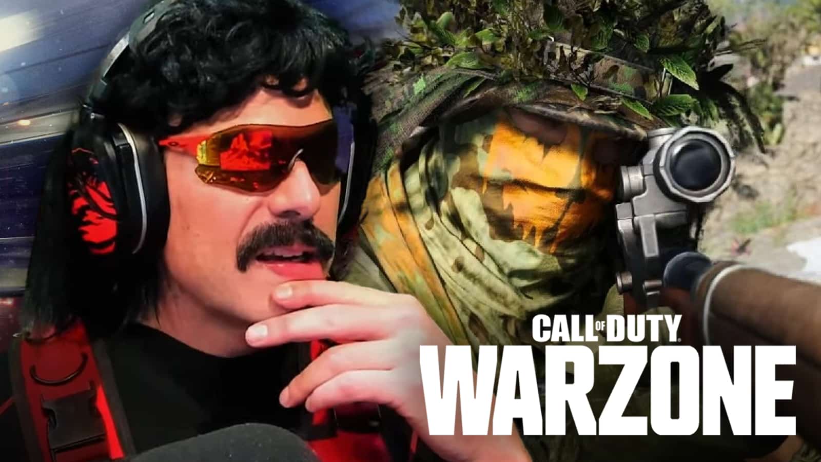 Dr Disrespect confused about Warzone character.