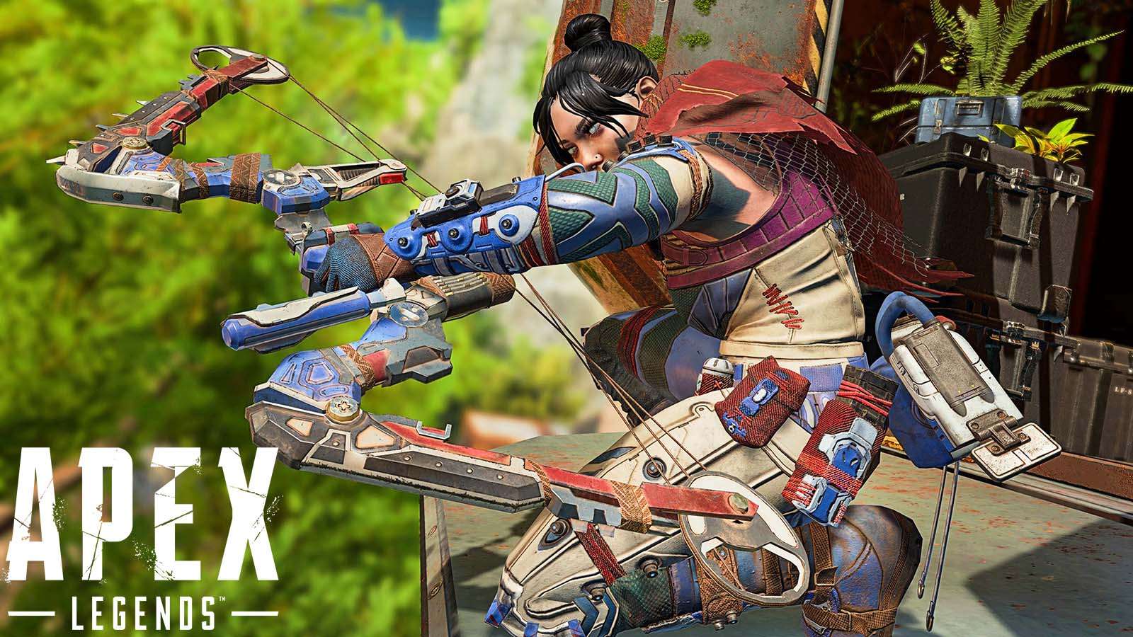 Apex Legends character holding Bow