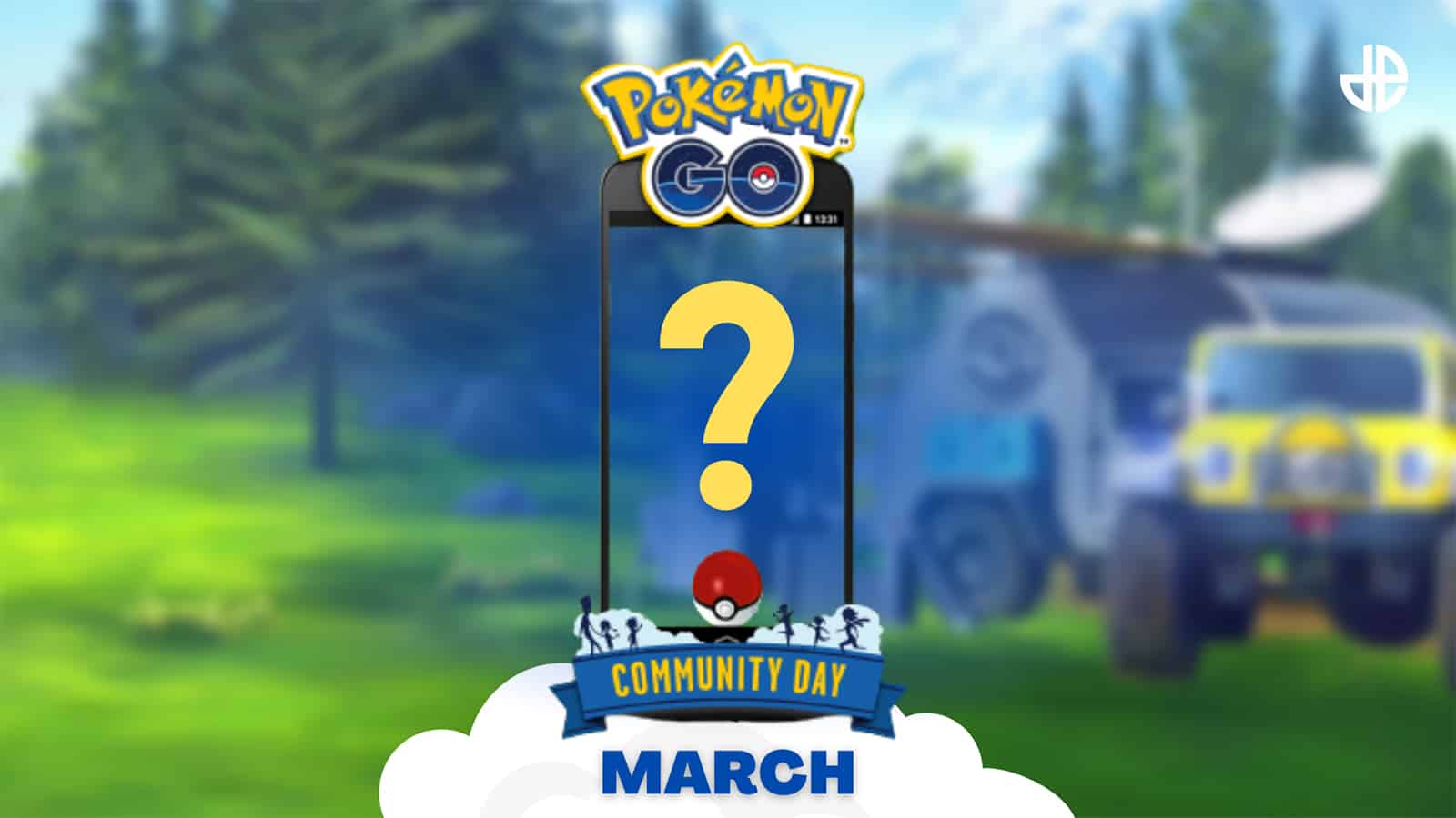 An image with the Pokemon Go logo above text reading March Community Day