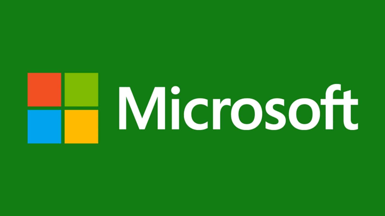 Microsoft logo green