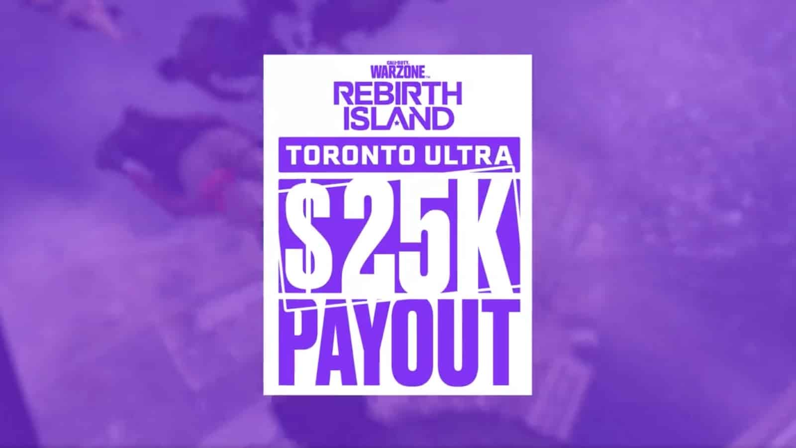 toronto ultra 25k payout warzone tournament logo