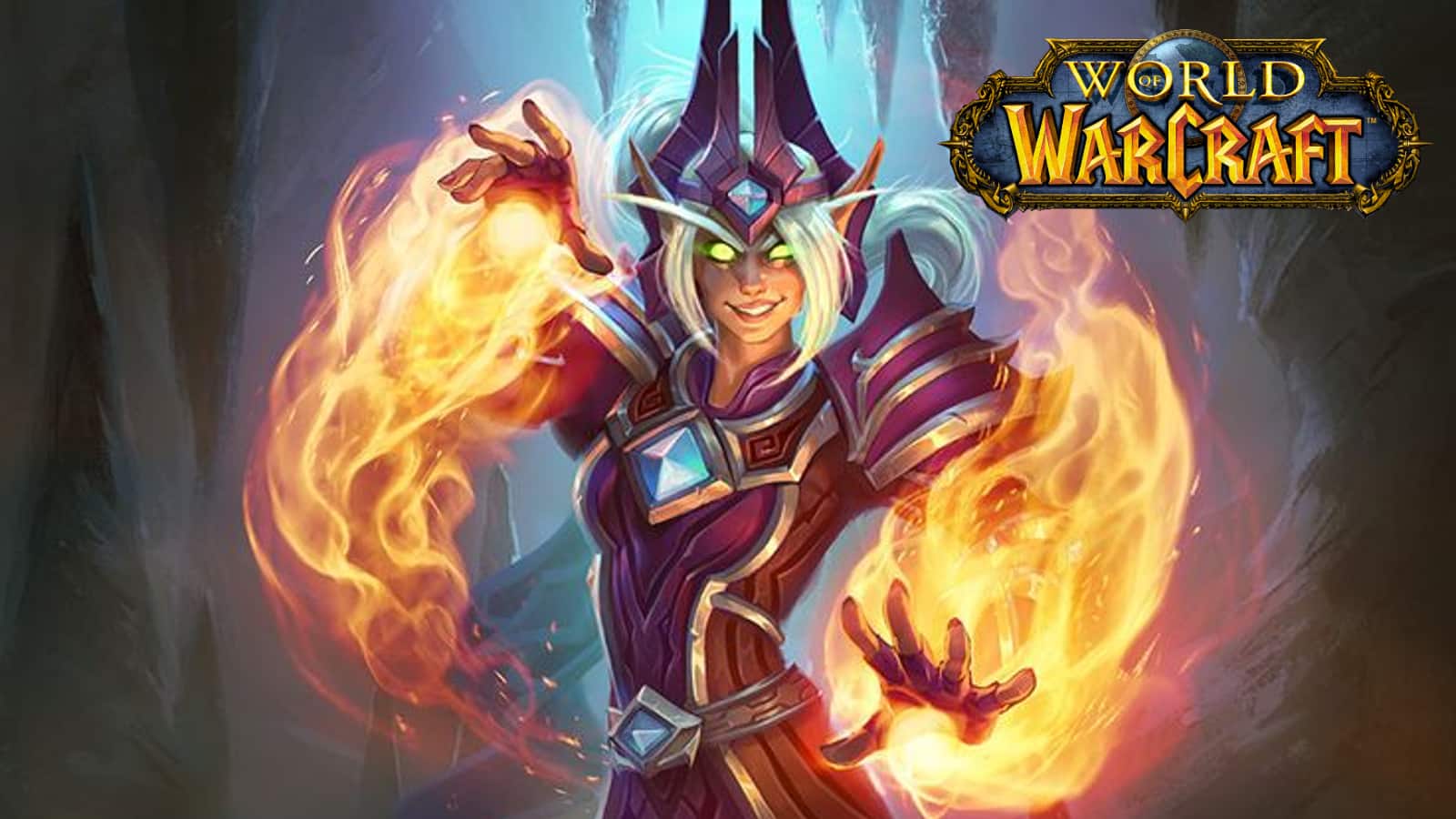 world of warcraft wow elf fire mage
