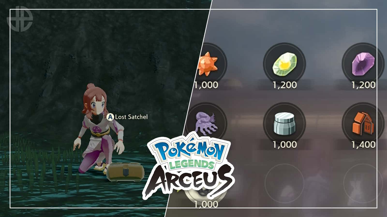 Pokemon Legends Arceus Merit Points and Satchel screenshot.