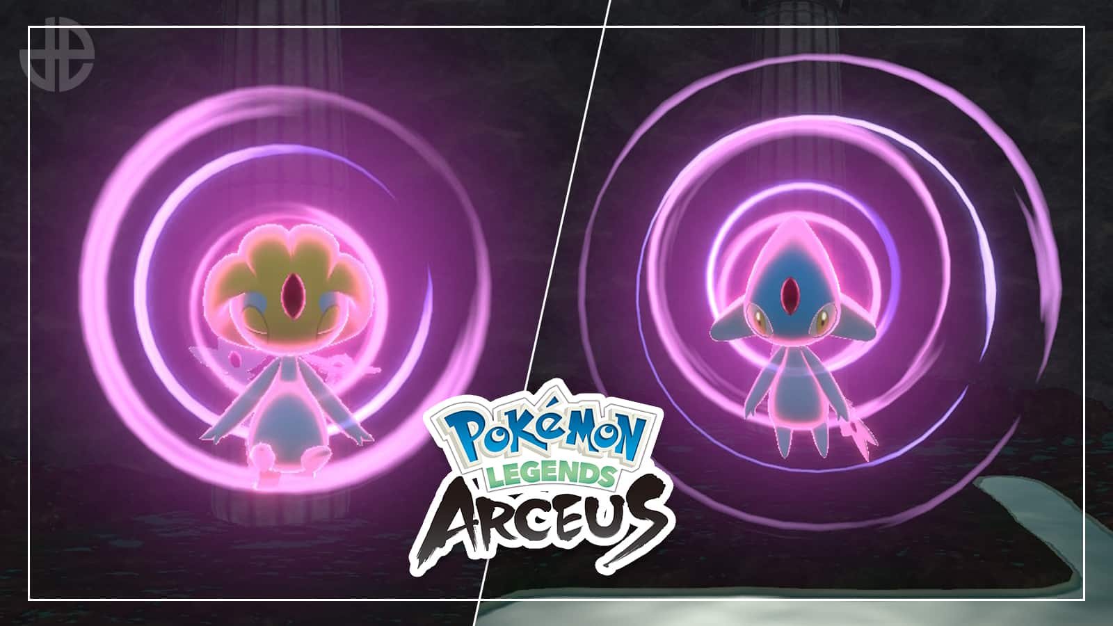 Pokemon Legends Arceus Uxie and Azelf screenshot.
