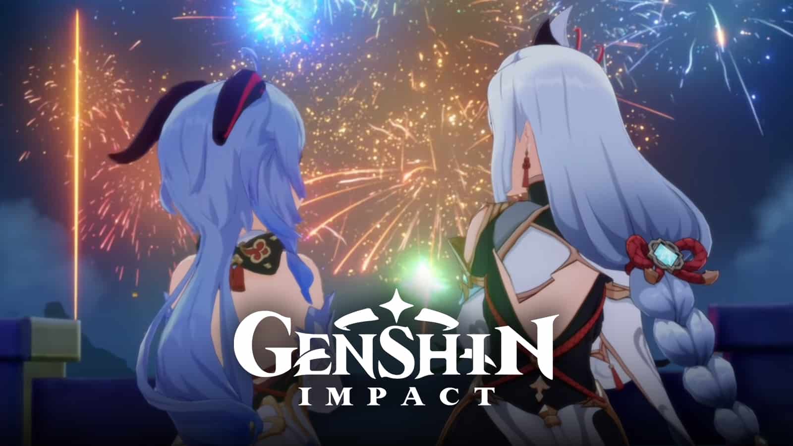 Ganyu and Shenhe during Lantern Rite event in Genshin Impact