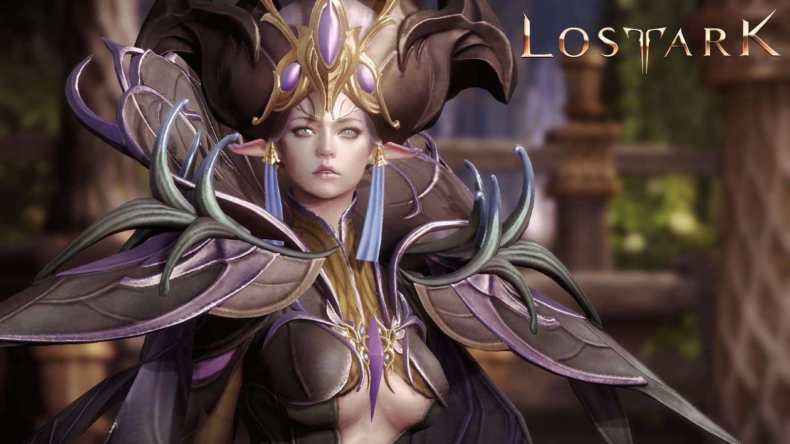 lost ark sorceress woman looks out past camera