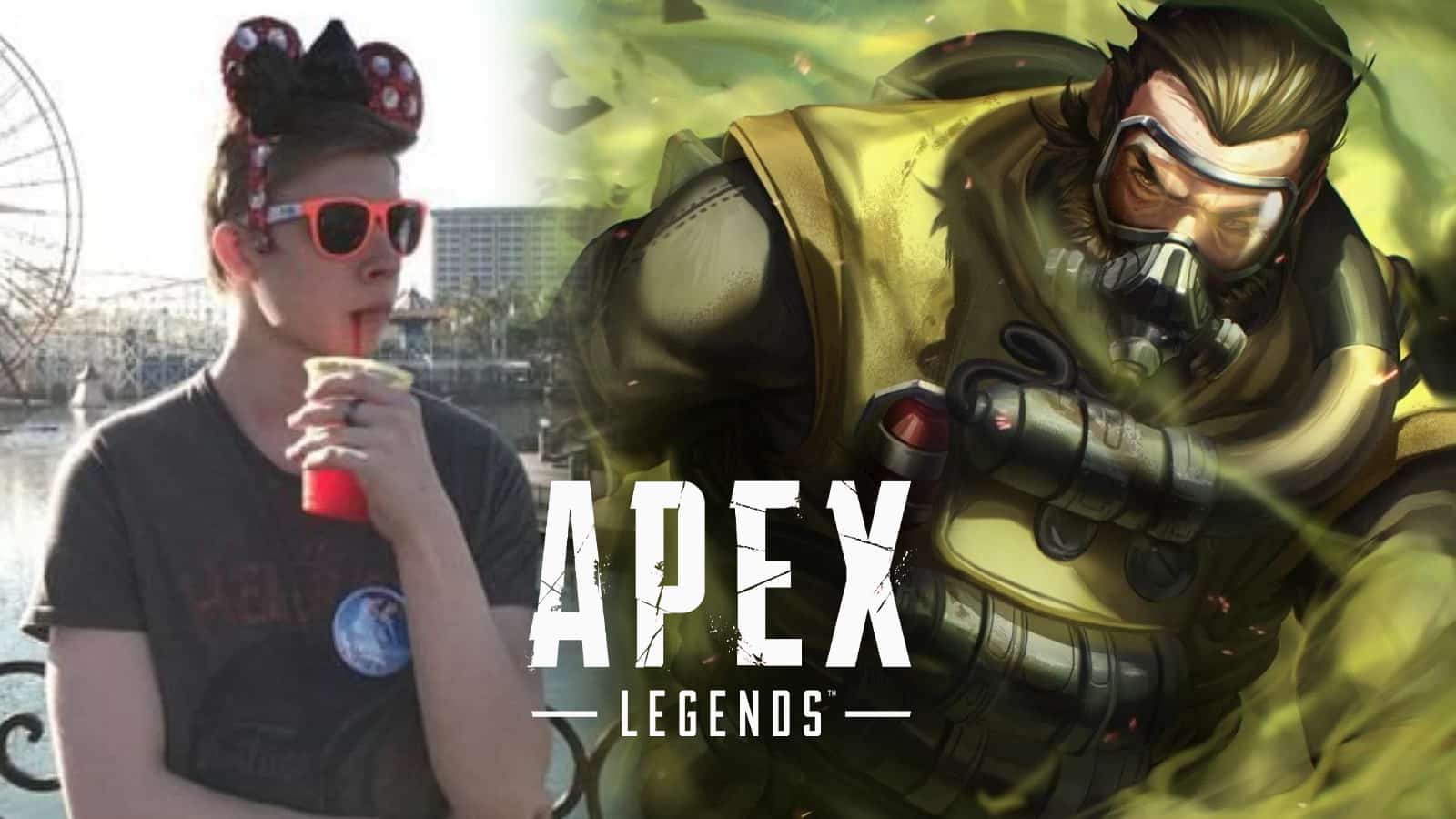 Apex Legends streamer Taxi2g looking at Caustic