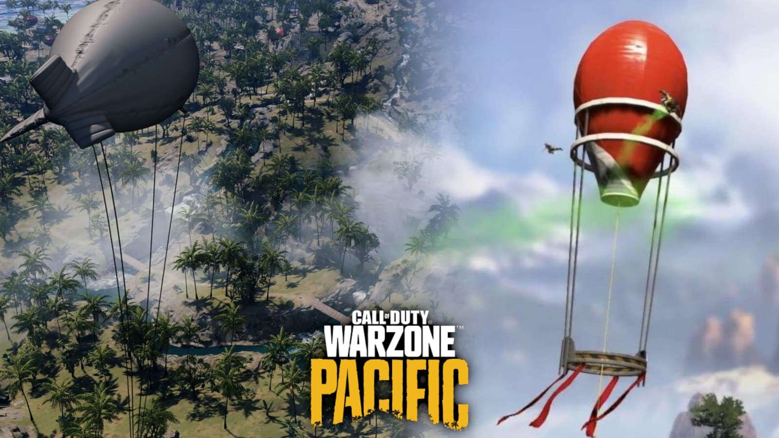 call of duty warzone pacific redeploy balloons apex legends jump tower