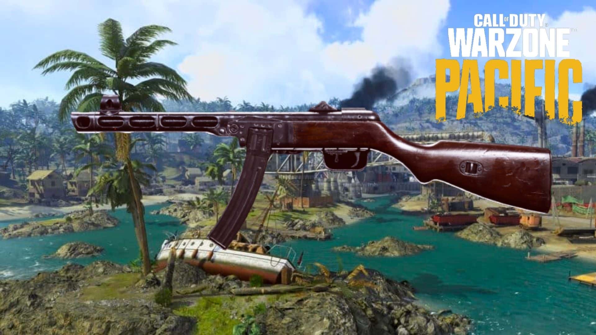 PPSH in Warzone on Caldera map