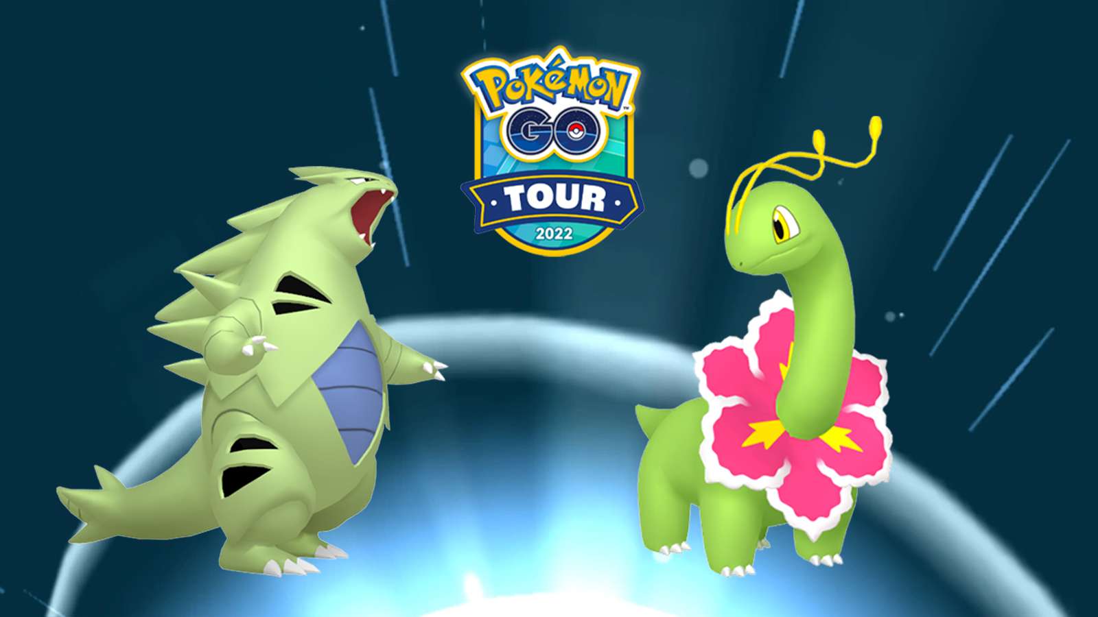 Tyranitar and Meganium with the best exclusive moves in Pokemon Go Tour Johto