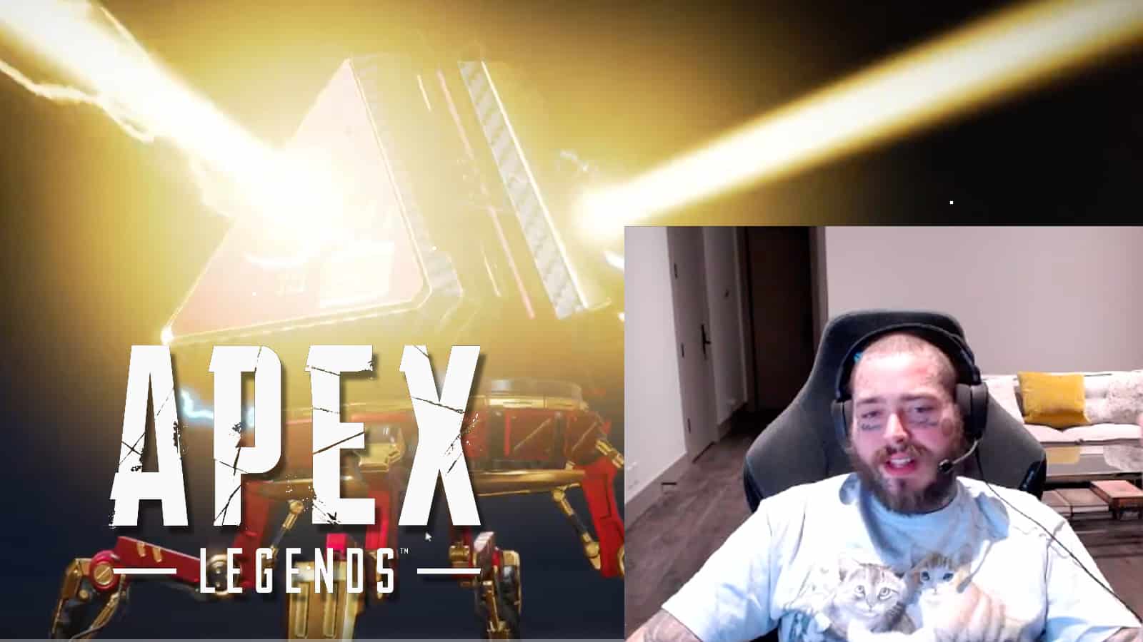 Post Malone playing Apex Legends