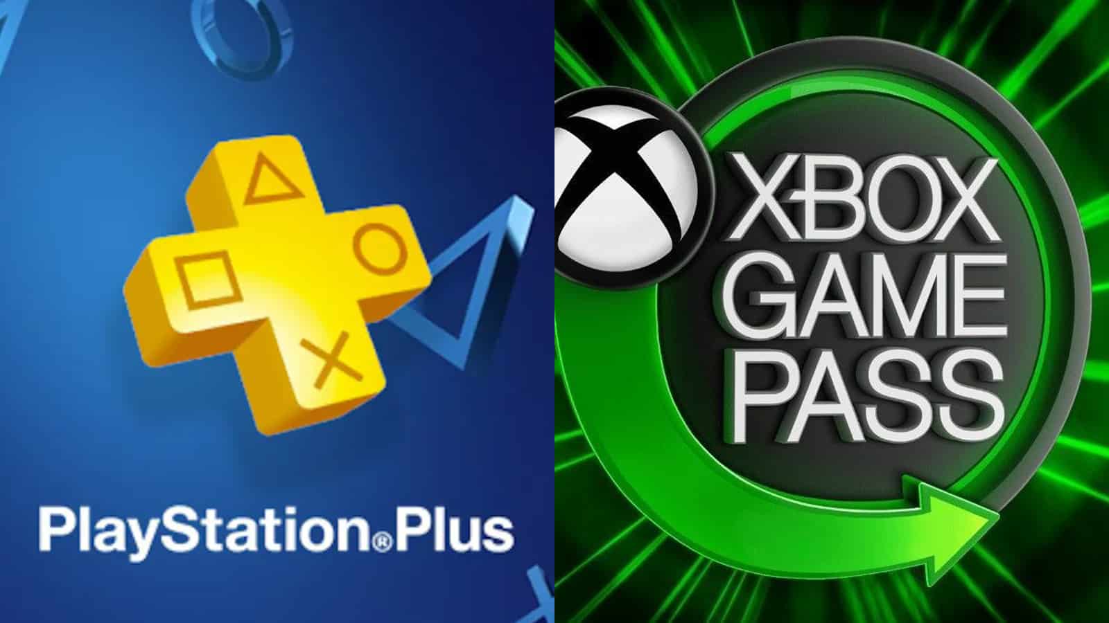 An image of PS Plus and Xbox Game Pass