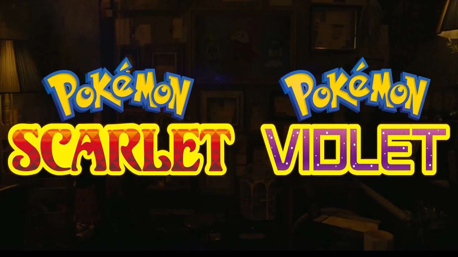 Pokemon Scarlet & Violet logo screenshot.
