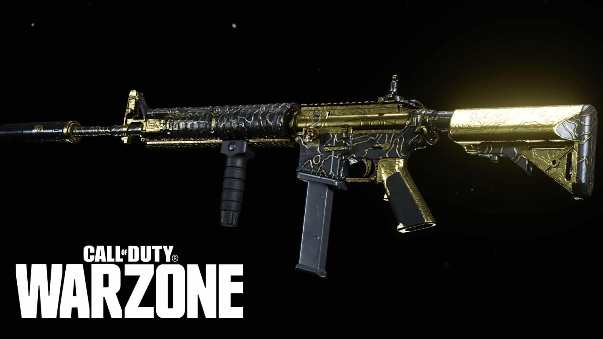 Gold skin M4A1 in Warzone