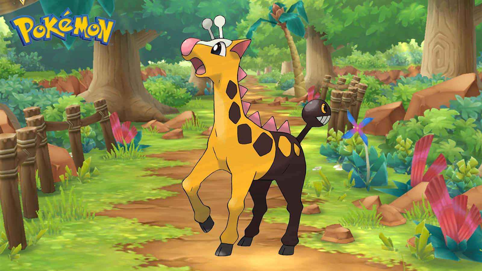 Girafarig appearing in Pokemon with its weaknesses