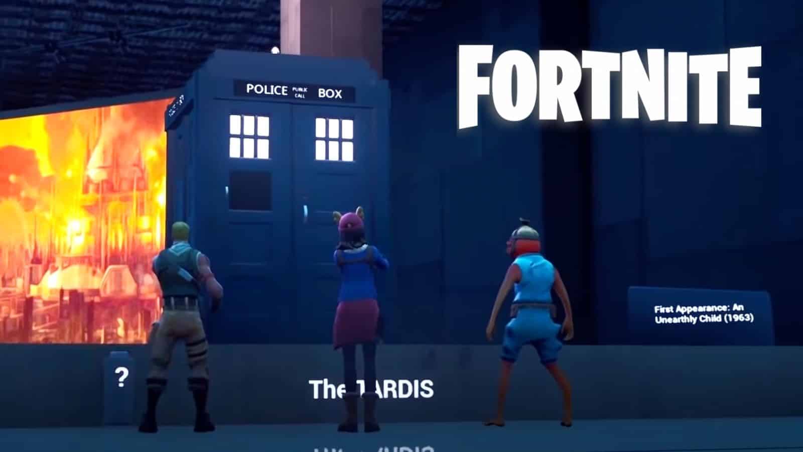 fortnite tardis from doctor who