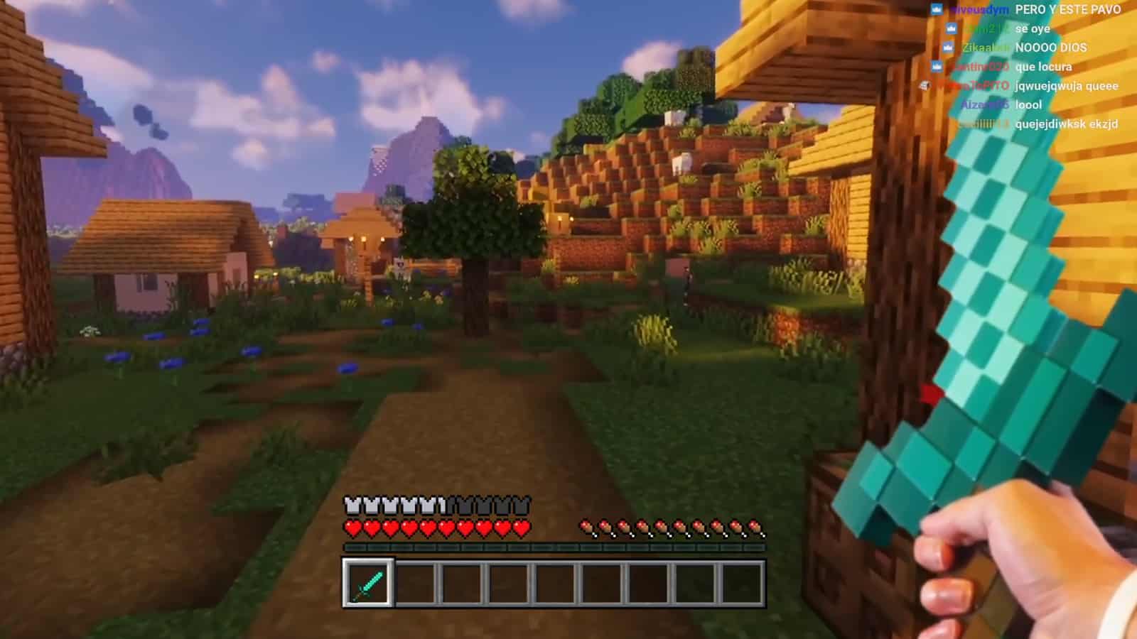Twitch streamer Rickyexp Minecraft stream outro screenshot.