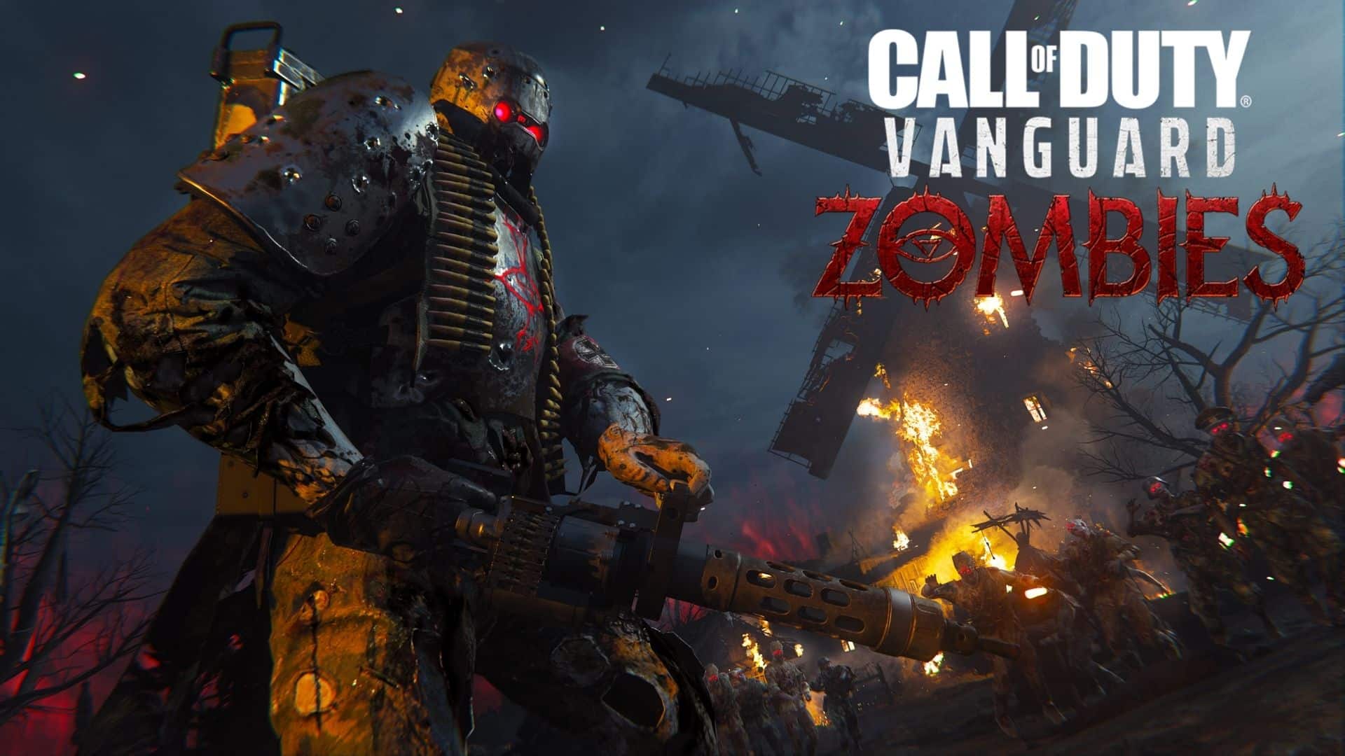 elite enemy wielding a mini gun in cod vanguard zombies